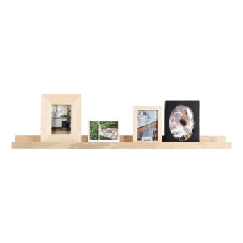 Polica na obrázky z dubového dreva v prírodnej farbe 100 cm Photoframe – vtwonen - Image 2