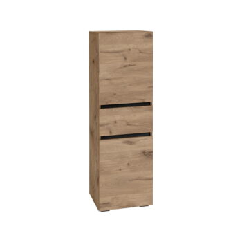 Vysoká úzka kúpeľňová skrinka v dekore duba v prírodnej farbe 38x130 cm Wisla – Støraa – Obrázok 2