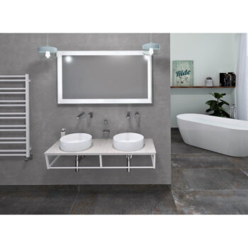 Biela doska pod umývadlo 121x46 cm Ska – Sapho - Image 2