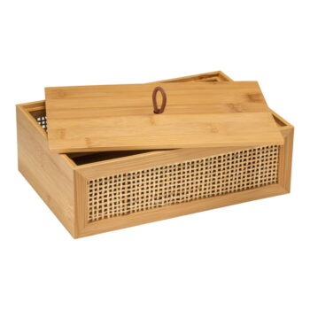Bambusový kúpeľňový organizér Wenko Allegre, 22 x 7 cm – Obrázok 2