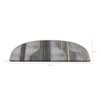 Sivé nášľapy na schody v súprave 16 ks 20x65 cm Horizon – Vitaus - Image 5
