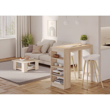 Barový stôl s doskou v dubovom dekore 50x115 cm Aravis – TemaHome - Image 6
