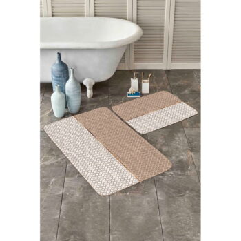 Béžové kúpeľňové predložky v súprave 2 ks 60x100 cm – Mila Home - Image 4