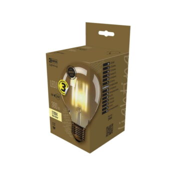 LED žiarovka EMOS Vintage G95 Warm White, 4W E27 – Obrázok 2