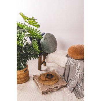 Zelený dekoratívny vankúš z mikrovlákna Tiseco Home Studio Marshmallow, ø 40 cm - Image 3