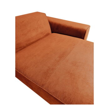 Oranžová menčestrová rohová pohovka (ľavý roh) Sting - Scandic – Obrázok 7