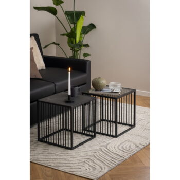 Odkladací stolík v dekore kameňa 40x40 cm Strington – Actona - Image 2