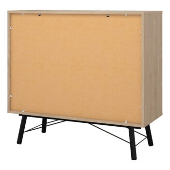 Nízka komoda v dekore duba v prírodnej farbe 102x99 cm Ry – Tvilum - Image 5