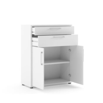 Biely komponent pre modulárny policový systém 84x105 cm Prima – Tvilum - Image 4