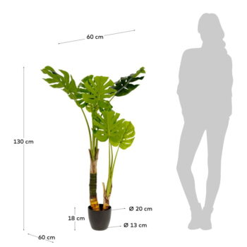 Umelá monstera (výška  130 cm) – Kave Home - Image 2