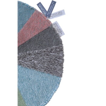 Prateľný ručne tkaný vlnený detský koberec ø120 cm Pie Chart – Lorena Canals – Obrázok 11