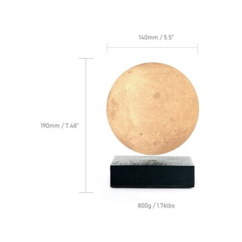 Čierna LED stolová lampa (výška  14 cm) Moon – Gingko - Image 11