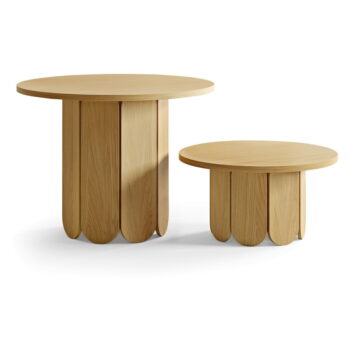 Jedálenský stôl v dubovom dekore Woodman Soft, ø 98 cm – Obrázok 4