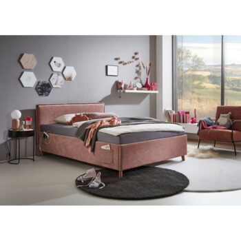 Ružová detská posteľ s úložným priestorom 90x200 cm Fun – Meise Möbel - Image 9