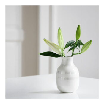 Biela kameninová váza Kähler Design Omaggio, výška 12,5 cm - Image 2