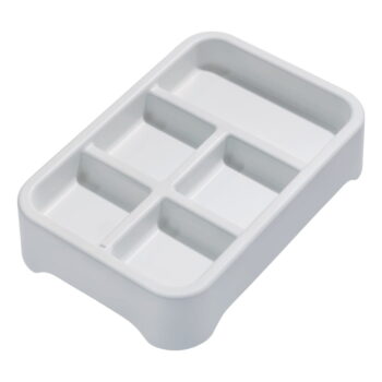 Sivý organizér na šperky iDesign Eco Bin 5, 28,12 x 19,23 cm - Image 2