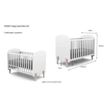Detská postieľka Vipack Kiddy, 60 x 120 cm - Image 3