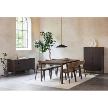 Hnedá/béžová jedálenská stolička Revere – Unique Furniture – Obrázok 5