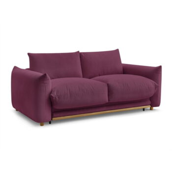 Vínová rozkladacia pohovka 214 cm Ernest – Bobochic Paris - Image 8