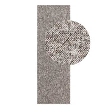 Sivý prateľný behúň 80x240 cm Rocco Taupe – Elle Decoration