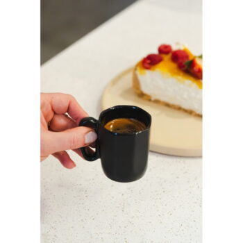 Čierne hrnčeky na espresso z kameniny v súprave 2 ks 80 ml Fuori – Vialli Design - Image 3