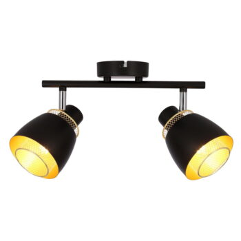 Čierne stropné svietidlo s kovovým tienidlom 41.5x10 cm Aleksandria – Candellux Lighting - Image 8