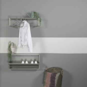 Zeleno-sivá kovová skrinka na topánky Billy – Spinder Design – Obrázok 5