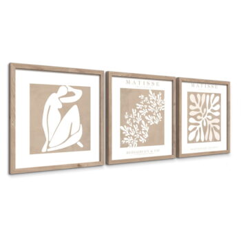 Obrazy v súprave 3 ks 30x30 cm Matisse – Styler - Image 5