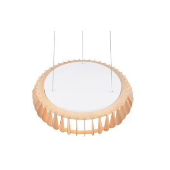 LED závesné svietidlo v bielej a prírodnej farbe ø 60 cm Monte – Trio - Image 6