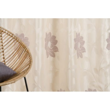 Béžový záves zo žakára 140x245 cm Maura – Mendola Fabrics - Image 4