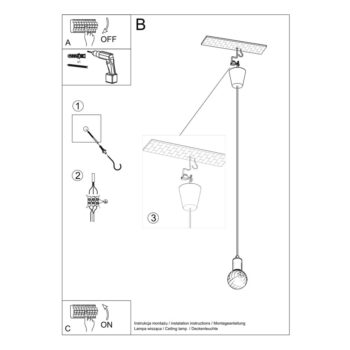 Žlté závesné svietidlo ø 5 cm Rene – Nice Lamps - Image 8