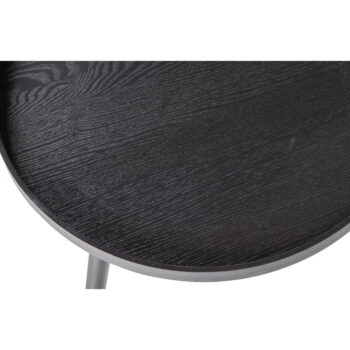 Čierny odkladací stolík WOOOD Mesa, ø 45 cm – Obrázok 2