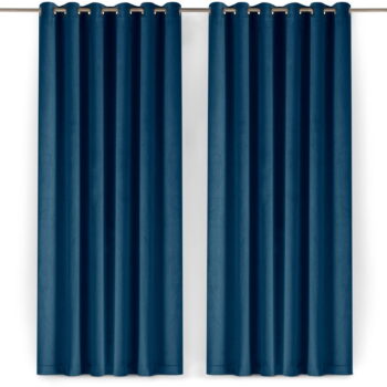 Modrý zamatový dimout záves 400x250 cm Velto – Filumi - Image 5
