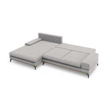 Svetlosivá rozkladacia rohová pohovka Windsor & Co Sofas Planet, ľavý roh - Image 5