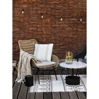 Béžovohnedý obojstranný vonkajší koberec z recyklovaného plastu Green Decore Afra, 120 x 180 cm – Obrázok 4