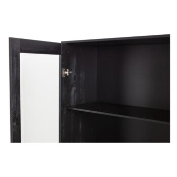 Čierna vitrína z borovicového dreva 100x155 cm Xam – WOOOD - Image 7