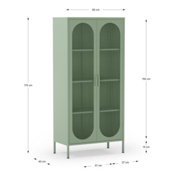 Skrinka v mentolovej farbe 80x170 cm Diora – Marckeric - Image 6