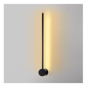Čierne LED nástenné svietidlo ø 7 cm Sword – Opviq lights – Obrázok 3