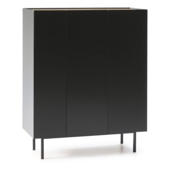 Čierna vysoká komoda v dekore duba 95x120 cm Arista – Teulat - Image 6