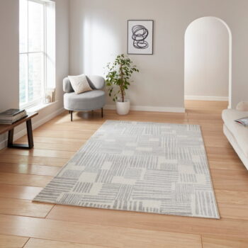 Svetlosivý koberec 80x150 cm Blocks – Catherine Lansfield – Obrázok 4