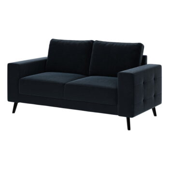 Tmavomodrá zamatová pohovka Ghado Fynn, 168 cm – Obrázok 2