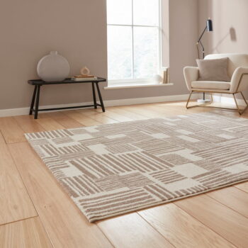 Svetlohnedý koberec 80x150 cm Blocks – Catherine Lansfield - Image 3