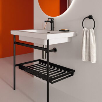 Čierny kovový podstavec pod umývadlo 56x82 cm Conca – Ideal Standard - Image 8
