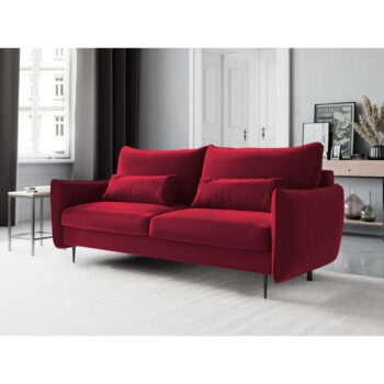 Červená rozkladacia pohovka s úložným priestorom Cosmopolitan Design Vermont - Image 2