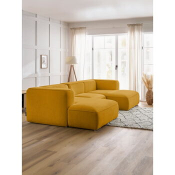 Okrovožltá rohová pohovka Zephyr – Bobochic Paris - Image 3