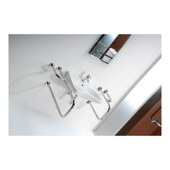 Nástenné madlo do kúpeľne z nehrdzavejúcej ocele 78 cm Handicap Left – Sapho – Obrázok 2