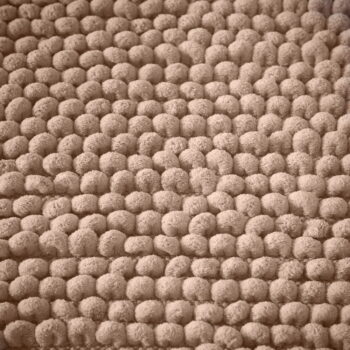 Hnedá kúpeľňová predložka 50x120 cm Aspen Bobble – Bianca – Obrázok 4