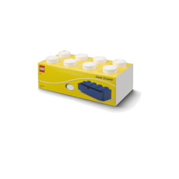 Biely stolový box so zásuvkou LEGO® Brick, 31,6 x 11,3 cm - Image 3