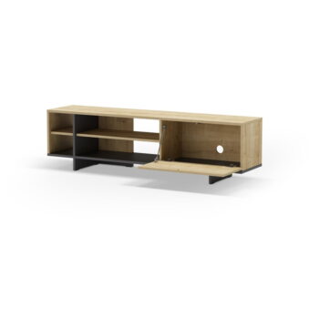 TV stolík v dekore duba v prírodnej farbe 160x44 cm Cequoia – Marckeric – Obrázok 6