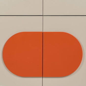 Oranžovo-béžová nízka komoda 90x85,5 cm Necto – Ixia - Image 9